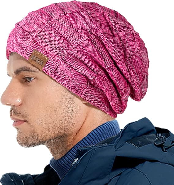 Varm trendig höst- och vintermössa i fleece