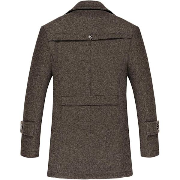 Herrar ullrock medellång kaffe och bomull XL brown XL