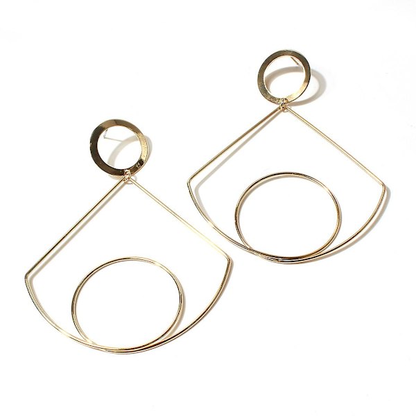 Örhängen Diamant Stud Mode Smycken B2242 gold color