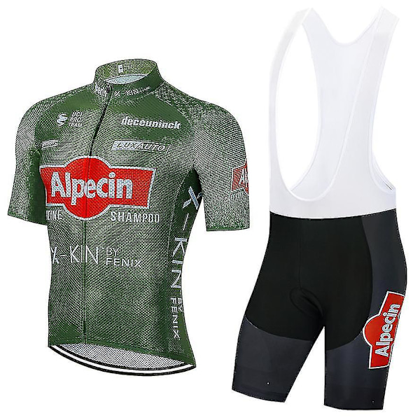 Ny Trend 2023 Alpecin Fenix Cykellagströja Cykeltröja Kläder Byxor Dräkt Herr Sommar Mtb 20d Cykelbyxor Tröjor Army Green XS