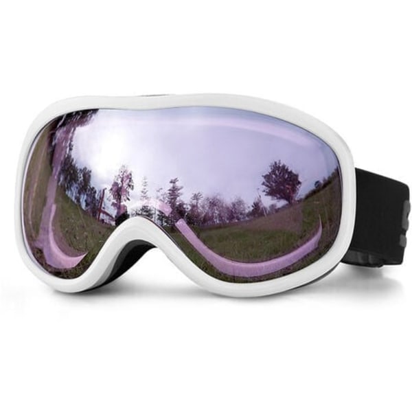 Goggles ja hiihtolasit moottoripyöräluisteluun miehille ja naisille, sumua estävä pallomainen linssi