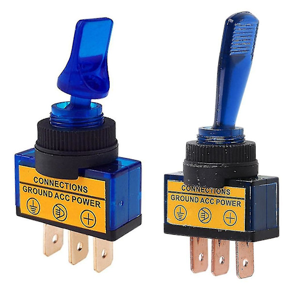 Gul Bil Båd Lastbil Led Belysning Toggle Switch Med Flyvemaskine Flip Sikkerhed Op Kapsel Dæksel