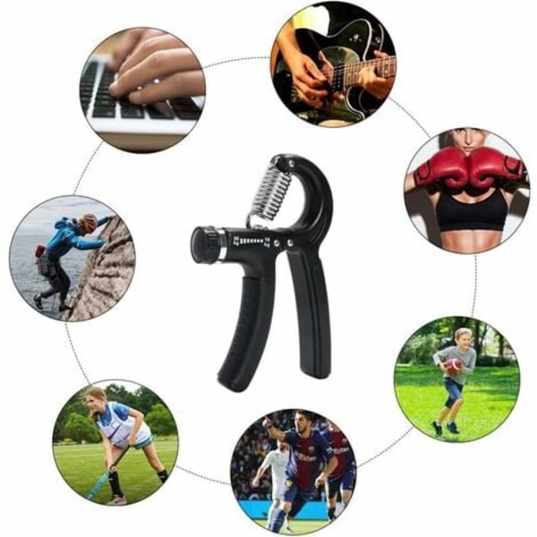 Håndgreb, Finger Træner Justerbar Modstand 5-60 kg Håndgreb Øvelse Bodybuilding/Vægtklemme/Træningsgreb til F