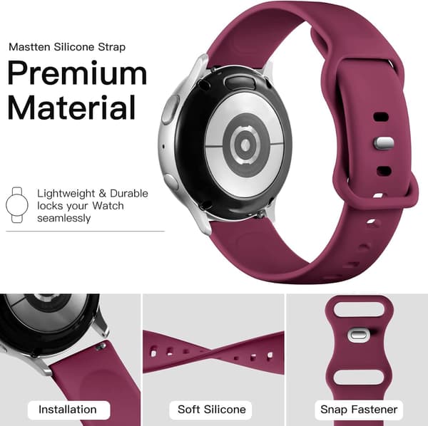 Silikonerem Kompatibel med Samsung Galaxy Watch Active 2