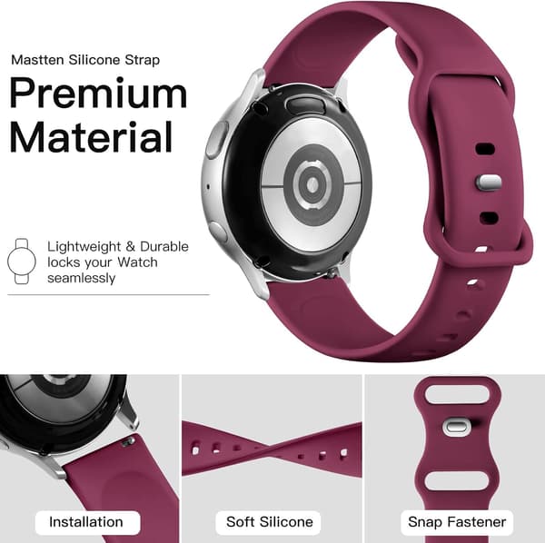 Silikonrem Kompatibel med Samsung Galaxy Watch Active 2
