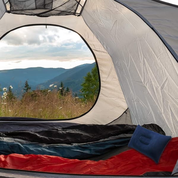 1 stk Blød Oppustelig Camping Rejsepude - Kompakt