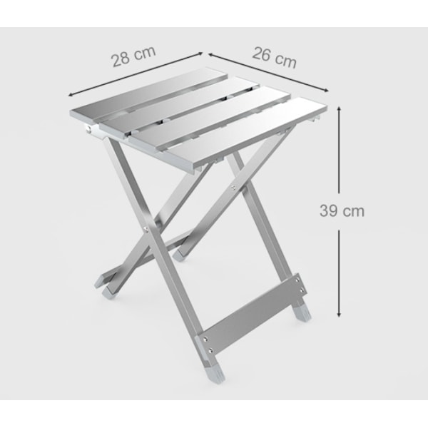Hopfällbar pall i aluminiumlegering för utomhusbruk, hopfällbar pall för hushåll och barn