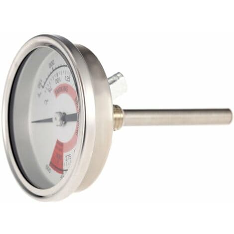 Lämpömittari, ruostumaton teräs, kaksoismittari 300 Celsius