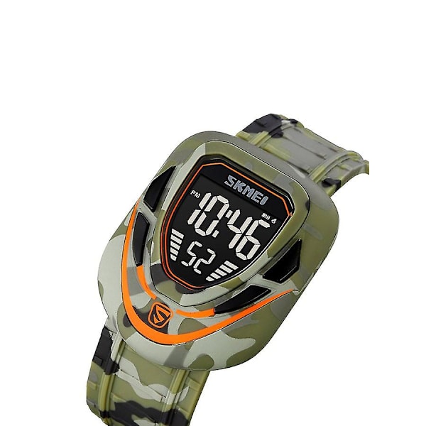 Herrar Mode Utomhus Sport Multifunktion Alarm 5 Bar Vattentät Digital Klocka 1833