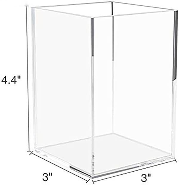 Akryylinen läpinäkyvä kynäteline, meikkisäiliö