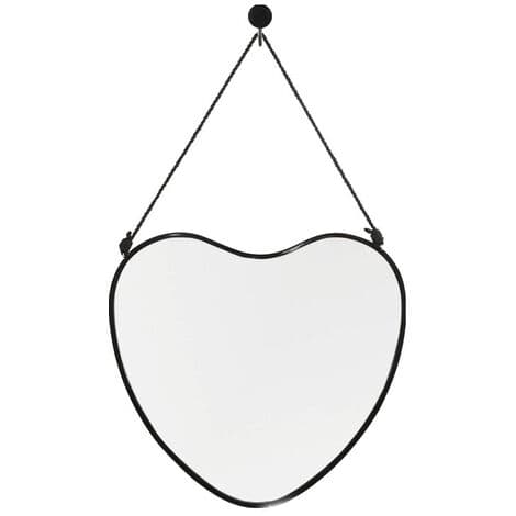 Baderomsspeil, kardioid 40 cm i diameter, til å henge opp