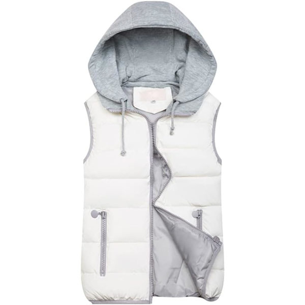 Vit L höst-vinter bomulls-clip kvinnlig koreansk version plus size white L