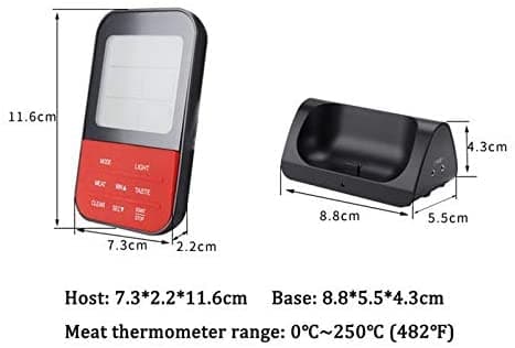 Trådlös vattentät grilltermometer, digital kött ugnsmatlagningstermometer,