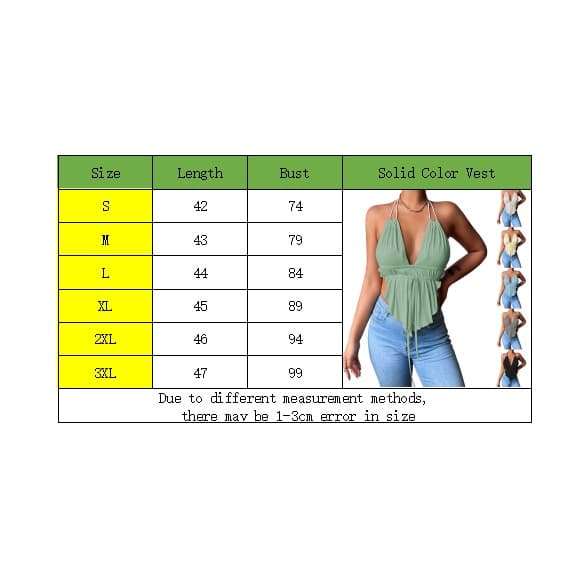 Sexy stroppestrikket haltervest for kvinner Blue L