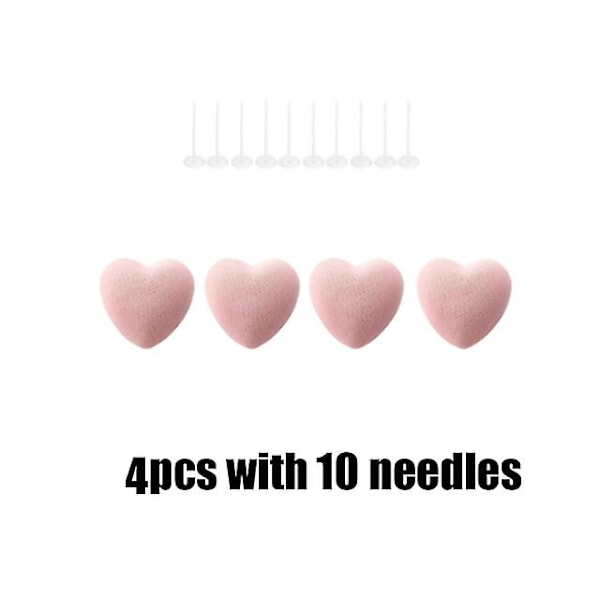4 kpl vuodevaatteiden pidike nastat lasten sängyn koristeluun karkkisydän pilvi pyöreä kukka muoto peitto untuvapeitto liukumattomat pidikkeet heart-pink