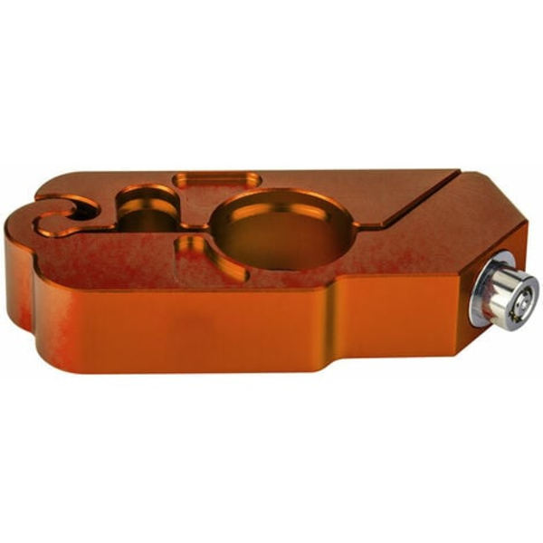 Generell CNC-legering motorcykelstöldskyddslås, bromsspakslås, orange