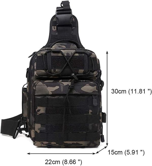 Taktisk Sling Bröstväska Molle Daypack Mini Ryggsäck Assault