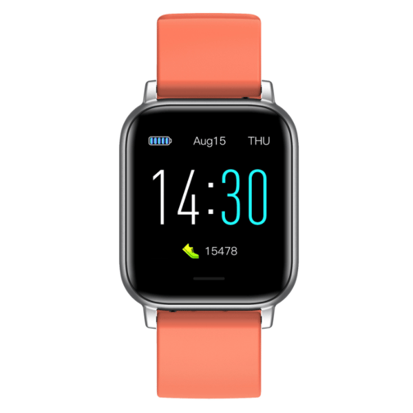 Smartwatch, Puls Søvn Fitness Termometer Skridt Bluetooth Ur (Orange)