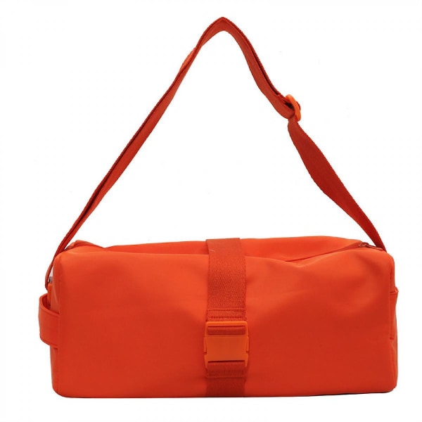 Fitness och sport kvinnors resväska med stor kapacitet Fritid Yoga Oblique Straddle Oxford tygväska Orange