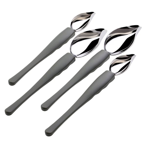 4 st Kulinarisk Precisionsritning Dekorationssked Set, Rostfritt stål