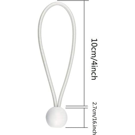 50 stk Elastiske Bold Bungee Snore, Tarp Spændebånd til Pavillon, Camping, Teltsnore, Gardin Forlængelsessele, 10cm