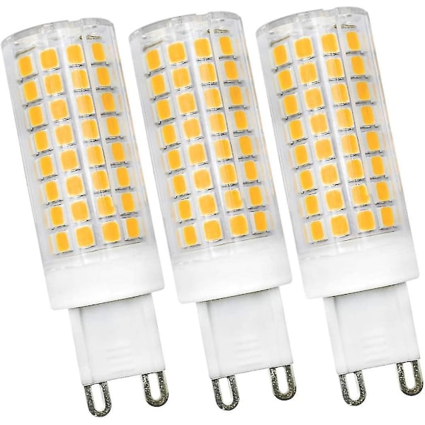 Dimbar G9 Bi-pin LED-pære 9W Halogenpære Ekvivalent Varmt Hvit 3000K AC 220V-240V Passer til Krystalllampe/Lysekrone/Hjembelysning -