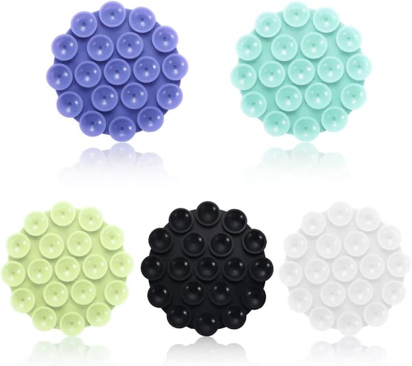 5-pack silikon sugpropp telefonhållare, multifunktionell telefon
