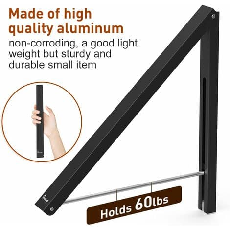 1PC Klädhängare Fällbara Hängare Aluminium Väggmontering Hemförvaring Förvaring