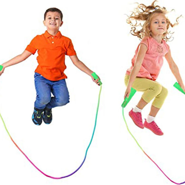 6-pack regnbågsfärgade hopprep set hopprep idrott hopprep