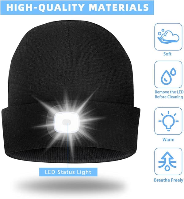 LED Pannmössa med Lampa - Herrstrumpor Presenter Pannlampsmössa