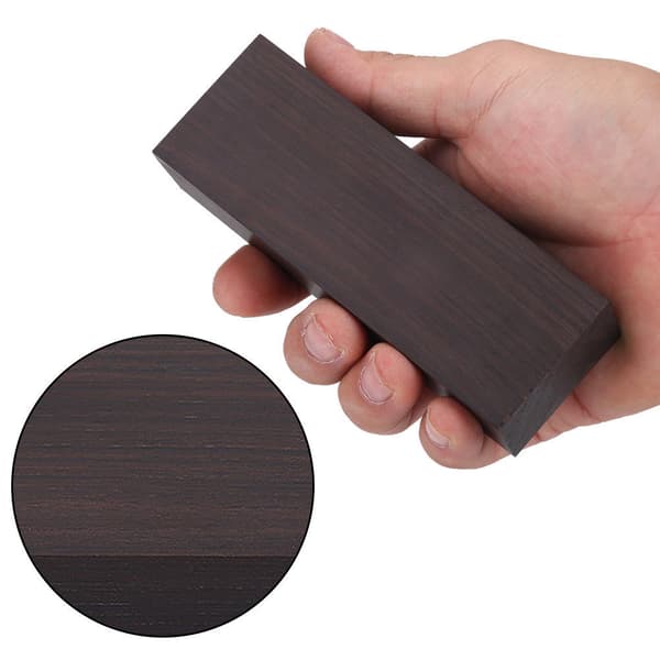 12 * 4 * 2,5 cm Sort Ibenholt Træ DIY Materiale til Musik