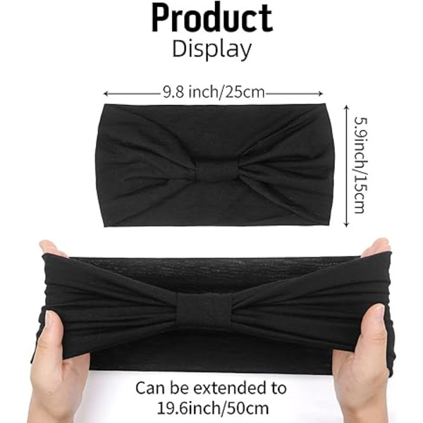 4-pack Hårband Dam Breda Hårband för Flickor Elastisk Yoga