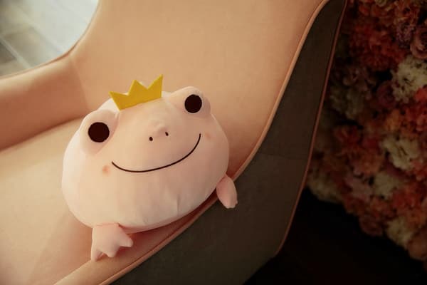 Cuddle Pillow Buddy Pludsfrog 13.7\" Sød Pink Pludsfrog Super