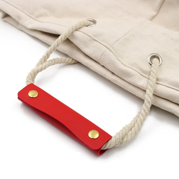 Rem-sikre læderpuder Anti-kvælningsdesign Red 2 pcs