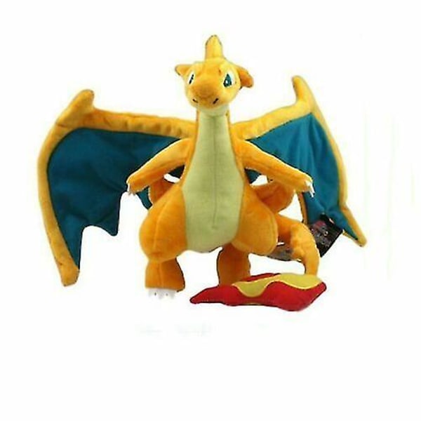 Charizard Plysch Mega Mjukt Fyllt Djurdocka Barnleksak Present 23cm C yellow