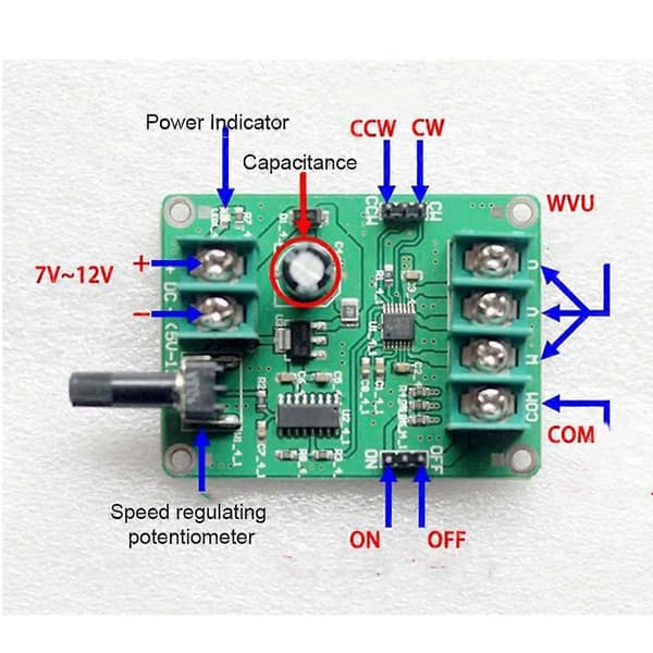 1 st 5V-12V för DC Borstlös Drivrutinskort Kontroller För Hårddiskmotor 3/4 Wir