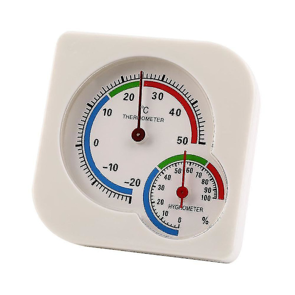 Klassisk indendørs/udendørs 2-i-1 mini præcis våd hygrometer fugtighedstermometer temperaturmåler mekanisk