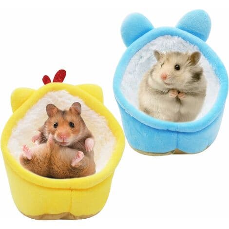 Vinter bomuldsredehus til dværghamster sød mus varm kæledyrshamsterseng sofa rede mini blød seng til hamster marsvin