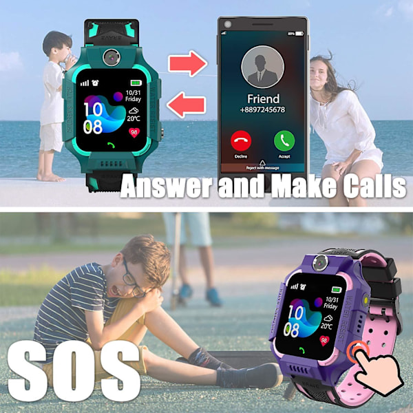Smartwatch til børn, børneur med tovejs tale