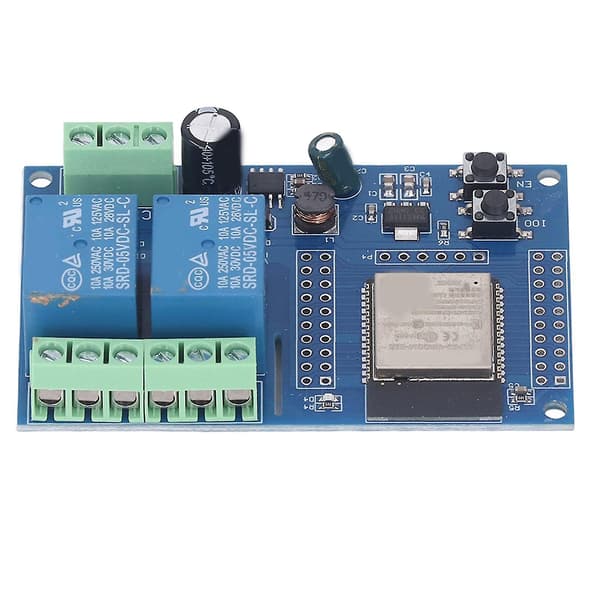 DC5-60V Relämodul, Dubbel Relämodul med 4MByte Flash, Programmerbara Tangenter för Sekundär Utvecklingsinlärning