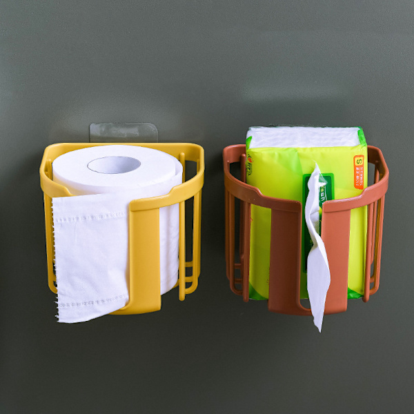 Reikäinen wc-paperiteline, wc-paperiteline (keltainen)