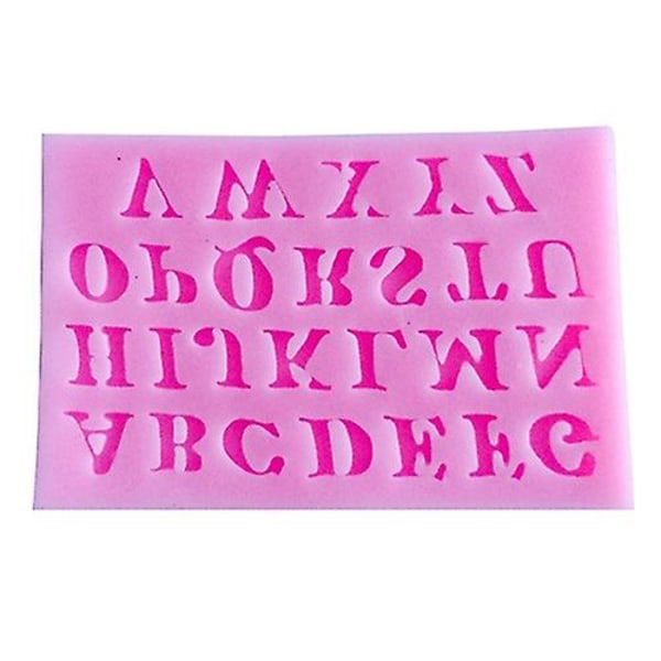 3 st Silikon Alphabet Bokstavserie Brickor Choklad Fondant Tårta Form Dekorationsverktyg