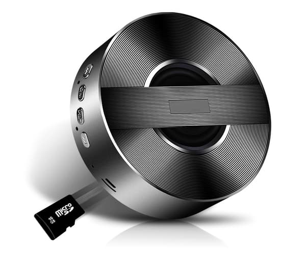 Langaton bluetooth-kaiutin, minikaiutin auton kaiutin (kulta),
