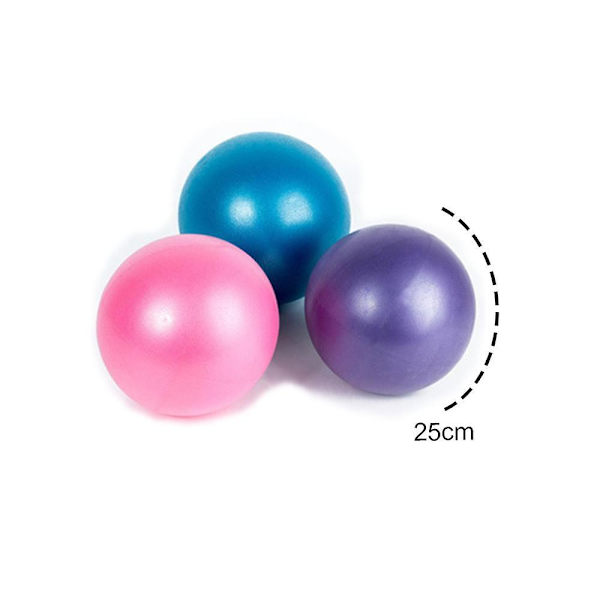 Mini træningsbold, yogaboldpilatesbold, kernetræning og fysioterapi, forbedrer balance Grey Purple