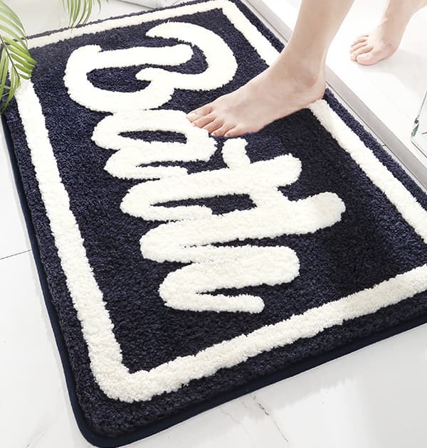 Happy Bathing Tykkere Badeværelse Absorberende Måtte-Navy Blå 50*80cm,