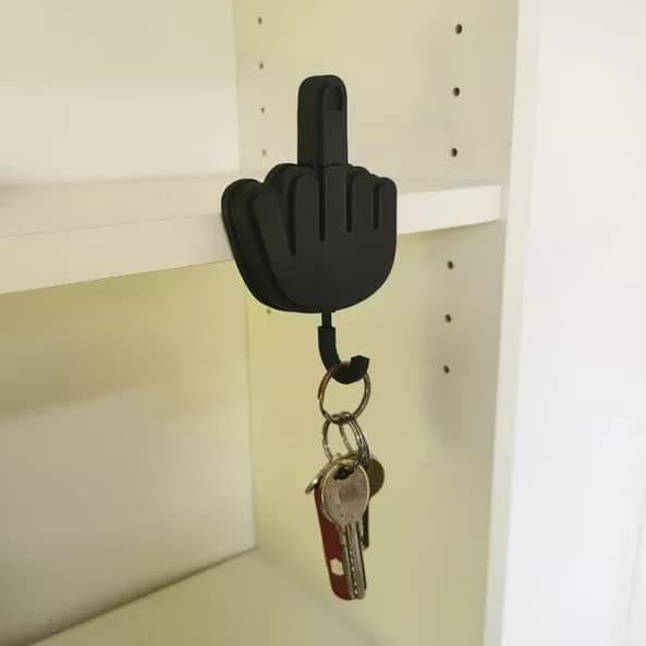 Sort Nøgleholder med Langfinger/Sjov Gaveidé Selvklæbende