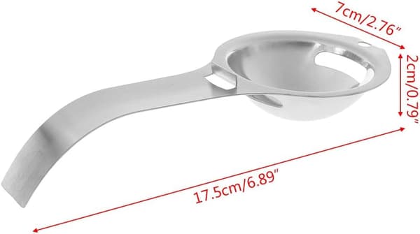 1 stk. Eggehvite Separator i Rustfritt Stål Eggesil Egg
