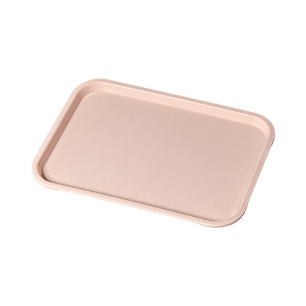 Frugtfad Kagefad Børnehavebakke Rektangulær Plastik , Pink , Lille 35*25*2cm,
