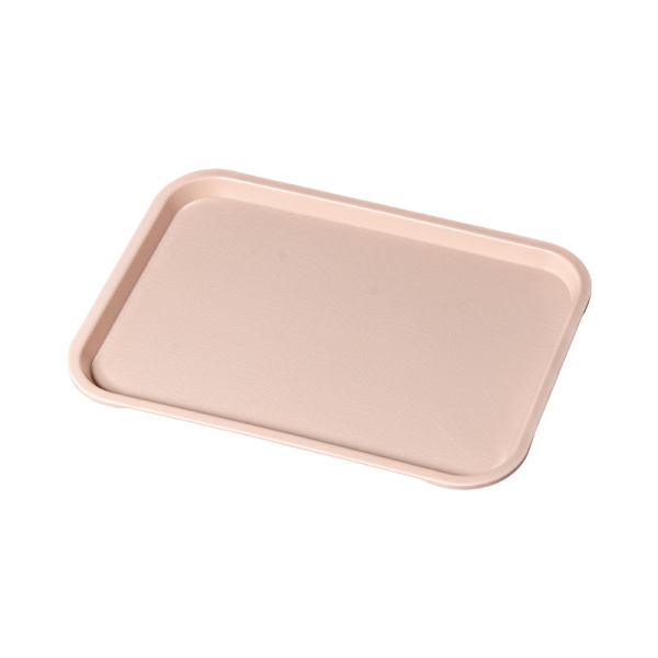 Fruktfat Kakefat Barnehagebrett Rektangulær Plast, Rosa, Liten 35*25*2cm,