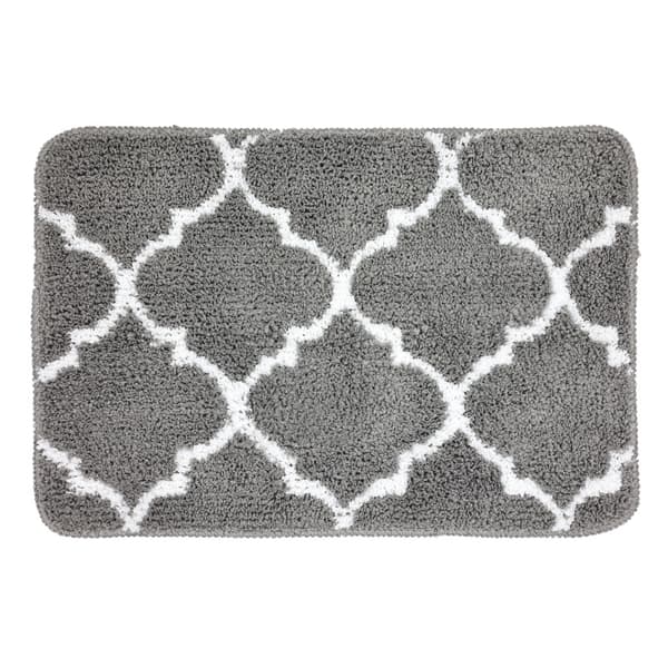 Grå (50X80cm) Anti-Skli Badematte Absorberende Mikrofiber Tepper